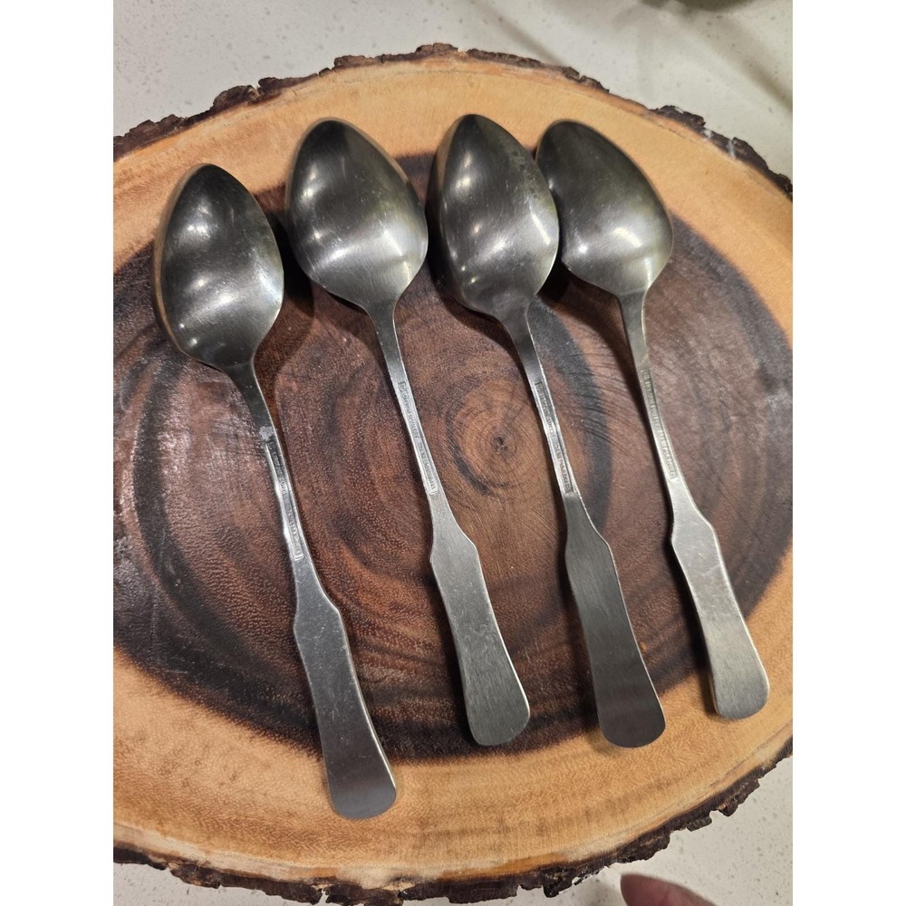 Lot Of 4 Lifetime Cutlery LCU 64 Table Spoons Stainless Vintage - Picture 5 of 14
